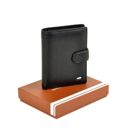 Чоловіче портмоне Sergio Torretti чорне (9823 black)