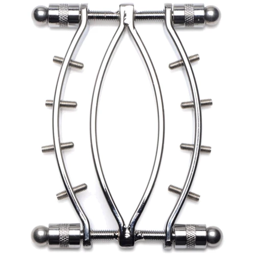 Зажим для половых губ Master Series Spread'Em Poker Vagina Clamp with Adjustable Pressure Screws