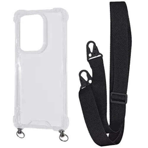Аксесуар для смартфона WAVE Clear Case with Strap Black для Xiaomi Redmi Note 13 Pro 4G / Poco M6 Pro 4G