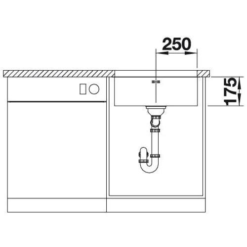 Blanco Supra 500-U 518205 (нерж. сталь)