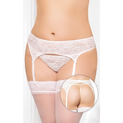 Пояс для чулок SoftLine - Garterbelt 3316, Plus Size, XL (white)
