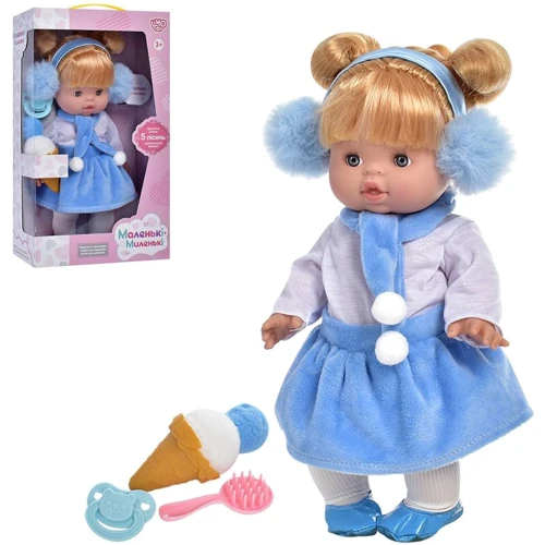 Лялька Limo Toy M 4735 I UA, 32 см, музична з аксесуарами (Синій)