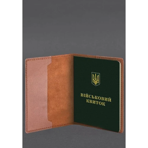 Обкладинка для військового квитка BlankNote 7.3 світло-коричнева (BN-OP-7-3-k-kr): Країна виробник Украина