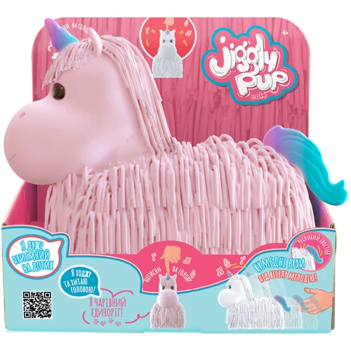 Интерактивная игрушка JIGGLY PUP - Волшебный единорог (розовый) JP002-WB-PI: Рекомендуемый возраст от 4 лет