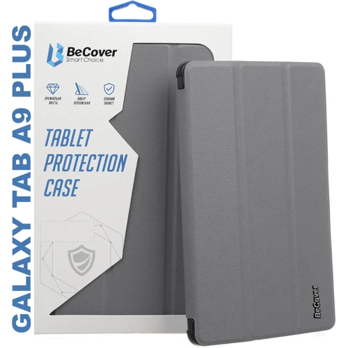Аксесуар для планшетних ПК BeCover Smart Case Gray для Samsung Galaxy Tab A9 Plus SM-X210/SM-X215/SM-X216 (710309)