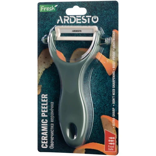 Овочечистка Ardesto Fresh зелена (AR2101CZ): Рукоятка Пластик Soft Touch