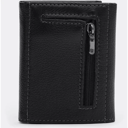 Мужской картхолдер Ricco Grande черный (K1610-a-black): Материал Натуральная кожа