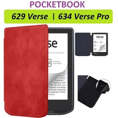 Аксесуар до електронної книги BeCover Smart Case Red для PocketBook 629 Verse / 634 Verse Pro (710979)