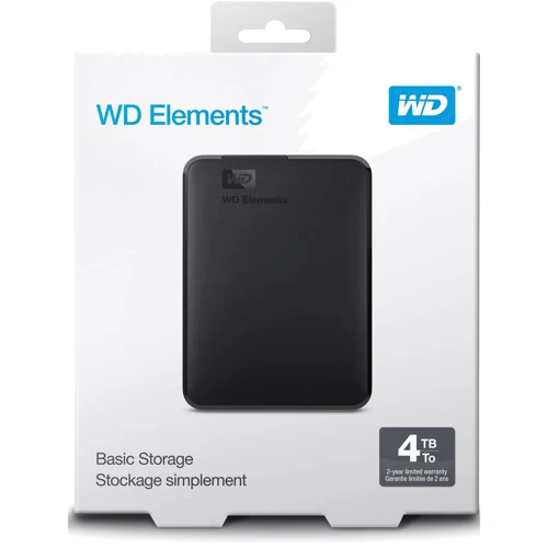 Зовнішній жорсткий диск WD Elements 4TB Portable External HD Black (WDBU6Y0040BBK-WESN): Частота обертання шпинделя, об/хв 5400