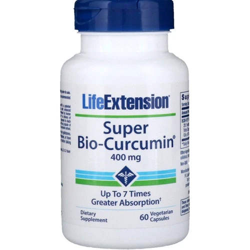 Life Extension Super Bio-Curcumin 400 mg 60 Veggie Caps Куркумин Супер-Био
