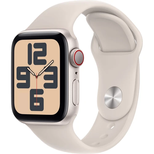 

Apple Watch Se 2 2023 40mm GPS+LTE Starlight Aluminum Case with Starlight Sport Band - S/M (MRFW3)