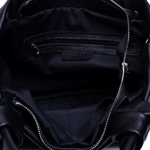 Женская сумка-мешок ARTiS Bags черная (1726703): Фактура Матовая, Зернистая