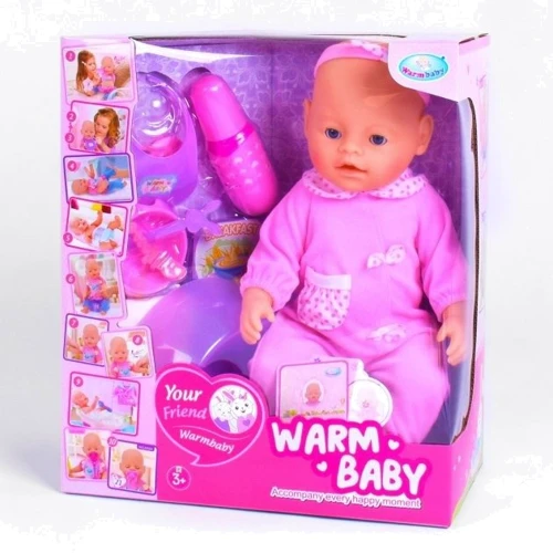 Пупс Warm Baby WZJ 058 A-056 A-1 10 функций, с аксессуарами