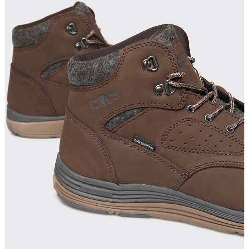 Ботинки CMP Nibal Mid Lifestyle Shoe WP (39Q4957-00QF) 39 (40) коричневые натуральный нубук зима фото 1