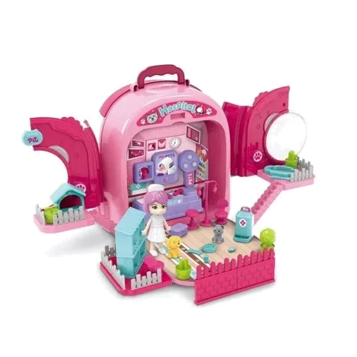 Рюкзак 3 в 1 Xiong Cheng Грумінг/ветеринарний салон з вихованцем (котик) (008-997-2)