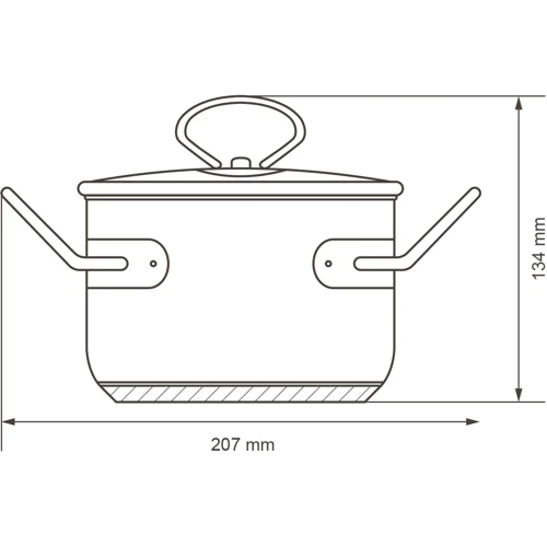 Каструля VINZER Mini series 12 см 0.8 л (50086) фото 7