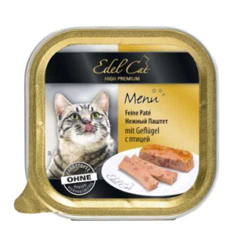 Влажный корм Edel Cat Menu Нежный паштет с птицей 100 g (4003024174043)