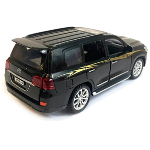 Автомодель TechnoDrive TOYOTA LAND CRUISER черный 1:32 (250278): Материал Пластик, Металл