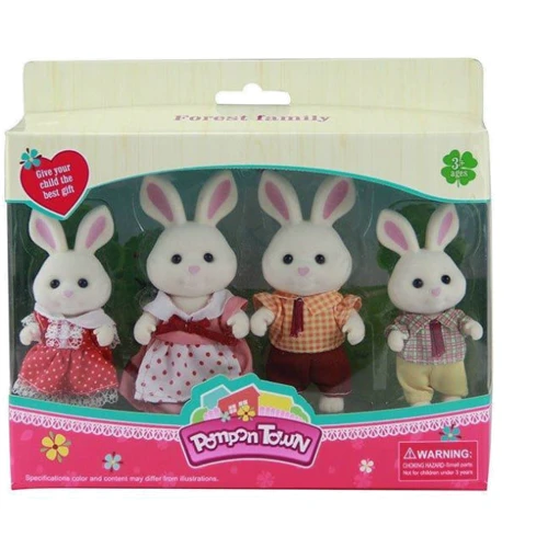 Тварини флоксові A-Toys Кролики (16418/21418-3/6)