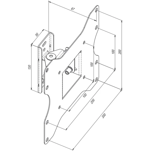 Кронштейн для ТВ KSL Simpler 25ET