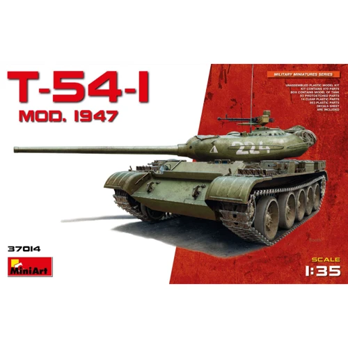 Сборная модель MiniArt Советский средний танк T-54-1, образца 1947 г. (MA37014)