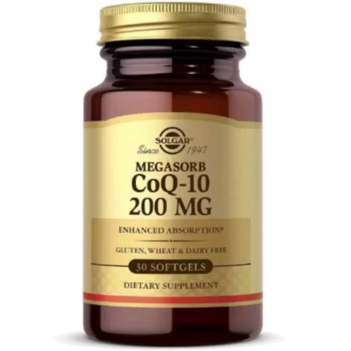 

Solgar Megasorb CoQ-10 200 mg Солгар Коэнзим Q10 30 капсул