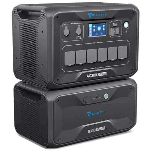 Домашняя батарея Bluetti 3000W Home Battery Backup (AC300+B300): Выходы потребителей Автоприкуриватель, USB-C, USB-A, 220V