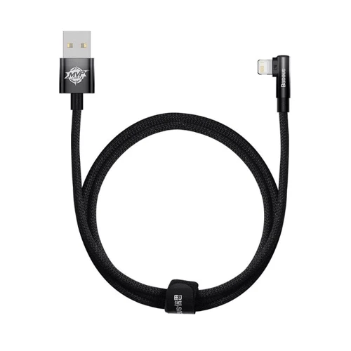 Кабель Baseus USB Cable to Lightning MVP 2 Elbow-shaped 2.4A 1m Black (CAVP000001)