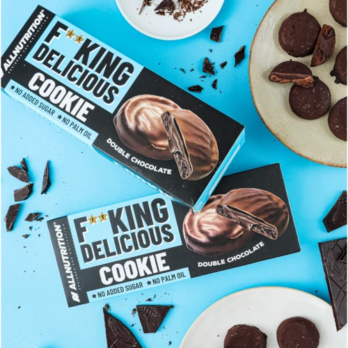 Печиво Allnutrition Fitking Delicious cookie 128 g / 1 serving / Double Chocolate