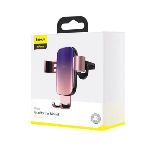 Держатель Baseus Car Holder Air Vent Glaze Gravity Pink (SUYL-LG04) фото 8