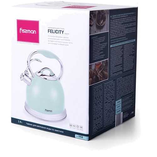 Чайник Fissman Felicity 2.6 л (5958): Особливості Свисток