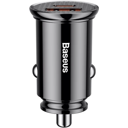 Зарядное устройство Baseus USB Car Charger USB 3.0+USB-C 30W Black (CCALL-YS01)