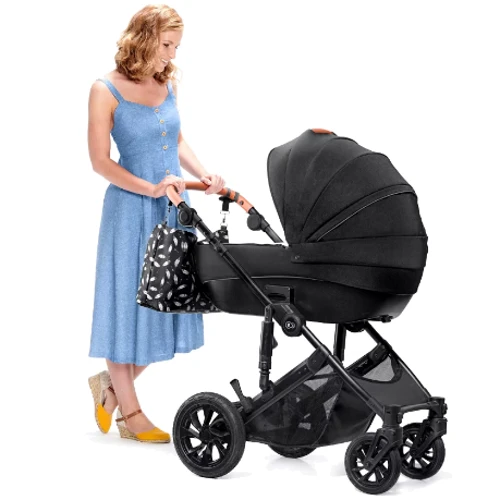 Универсальная коляска 2 в 1 Kinderkraft Prime Black + MommyBag (KKWPRIMBKMB200) фото 9