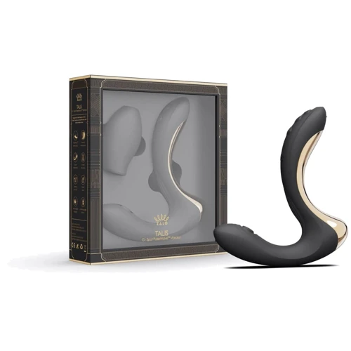 Вибратор-пульсатор с вакуумной насадкой Zalo – Talis G-Spot PulseWave Vibrator Obsidian Black