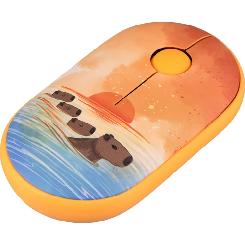 Мышь 2E MF300 Capybara Sunset Silent WL BT Yellow (2E-MF300WCAPIBARAYW): Интерфейс подключения Bluetooth, Wireless