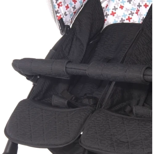 Коляска для двойни Lorelli TWIN (black): Пол ребенка Унисекс