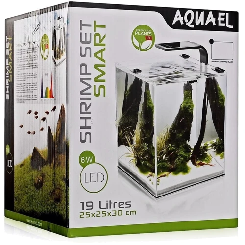 Аквариум Aquael Shrimp Set Smart Plant 20 для креветки белый 30x25x25 см 19 л (5905546308588): Производитель Aquael