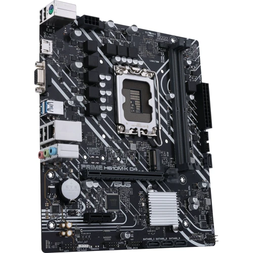 ASUS PRIME H610M-K D4 ARGB: Оперативна пам'ять 2xDDR4 3200 МГц, до 64 ГБ