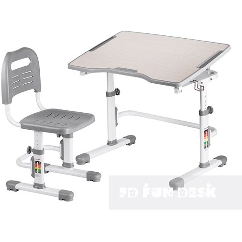 Комплект FunDesk Парта і стілець-трансформери Vivo II Grey: Вік дитини від 3-х років