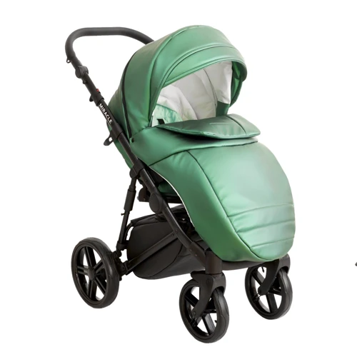 Универсальная коляска 2 в 1 Broco Miracle Black 9023-BMB-03, green, зеленый фото 16