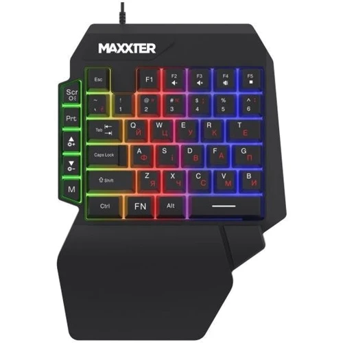 Клавиатура Maxxter KBG-OH-01B-UA USB UA Black (KBG-OH-01B-UA) UA: Подключение проводное