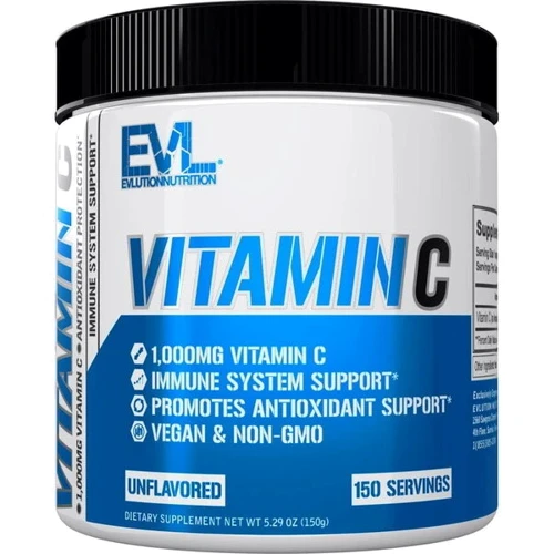 EVL Vitamin C, 150 g /150 servings/ Unflavored (CN6136)
