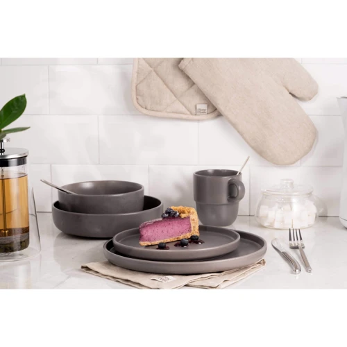 Салатник Ardesto Trento 16 см серый (AR2916TG