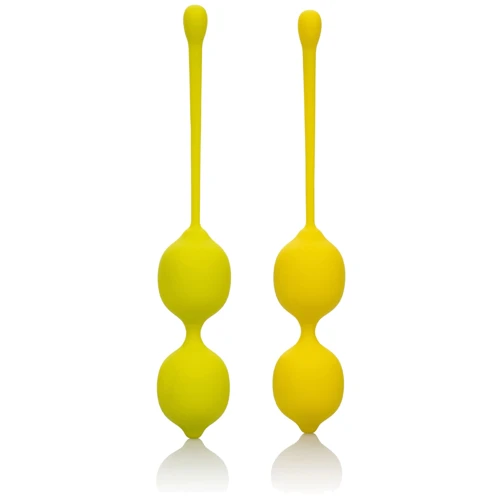 CalExotics Kegel Training Set Lemon вагинальные шарики, 9.5x3.25 см