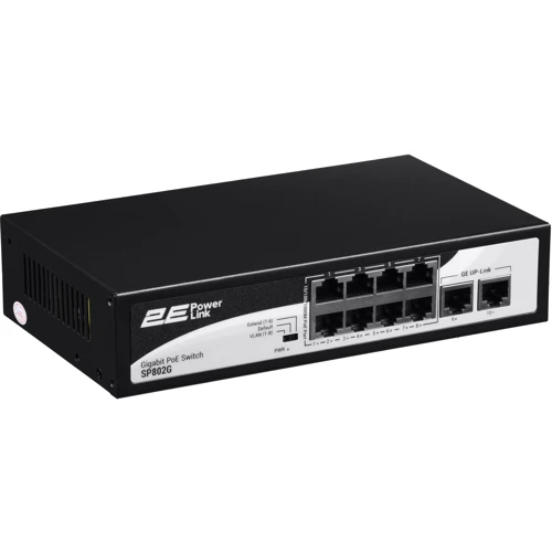 Мережевий комутатор 2E PowerLink SP802G (2E-SP802G): Порти только Gigabit Ethernet (10/100/1000)