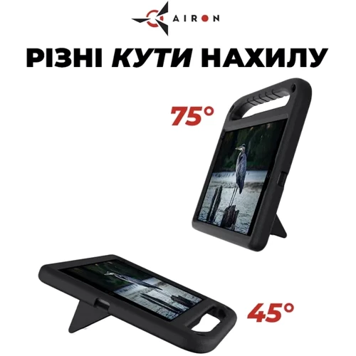 Аксессуар для iPad AirOn Premium EVA Black for iPad 10.2 2019-2021 / iPad Air 2019: Особенности Надежная защита от царапин и загрязнений, Удобно держать в руке, Складывается в подставку