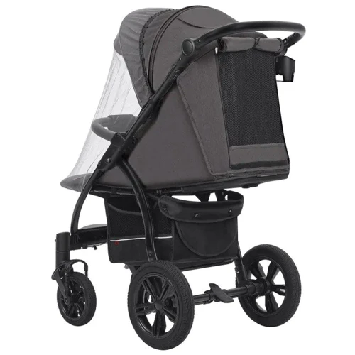 Прогулочная коляска Tilly Omega T-1611 Dark Grey: Материал колес резина (надувные)