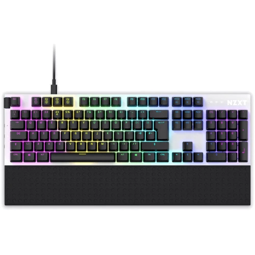 Клавиатура NZXT Full Size Gateron Red Switches UK EN Layout White (KB-1FSUK-WR)