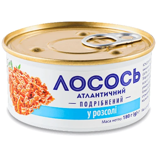 Лосось BANGA атлантический измельченный в собственном соку 180 г (4751017405307)
