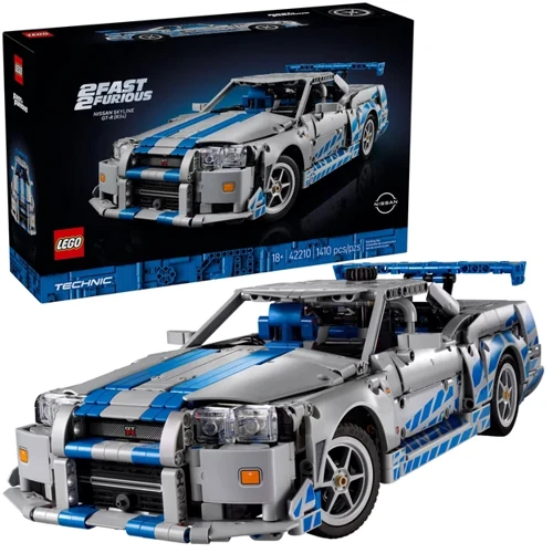 Конструктор LEGO Technic Подвійний форсаж Автомобіль Nissan Skyline GT-R (R34) (42210): Серія TECHNIC